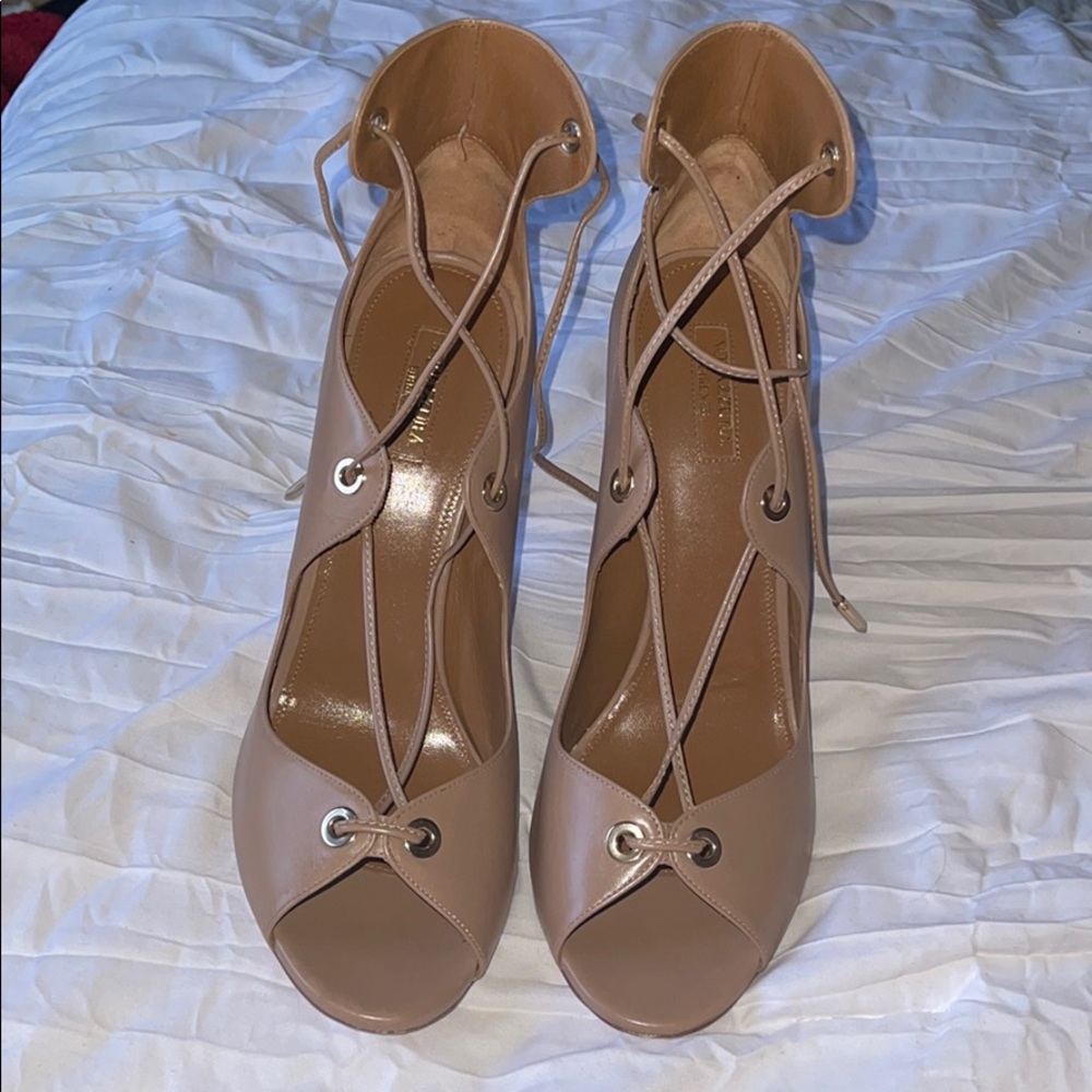 Aquazurra Nude Heels